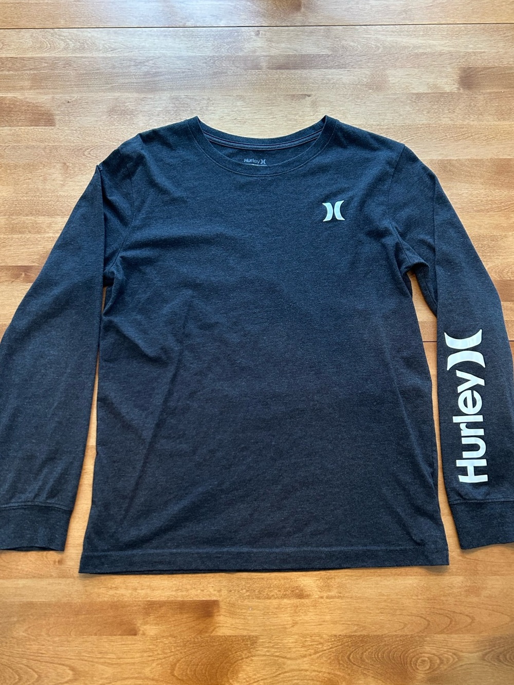 Hurley Grey Long Sleeve Logo Tee
